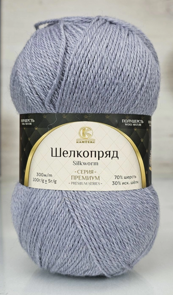 Пряжа Камтекс ШЕЛКОПРЯД (Цвет: 169 серый)