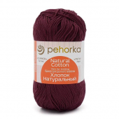 Пряжа Пехорка ХЛОПОК НАТУРАЛЬНЫЙ (Цвет: 191 ежевика)