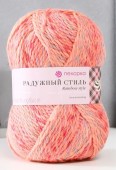 Пряжа Пехорка РАДУЖНЫЙ СТИЛЬ (Цвет: 1137М коралл меланж)
