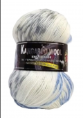 Пряжа Color City KANGAROO WOOL CRAZY COLOR (Цвет: 19 молочно-серо-голубой)