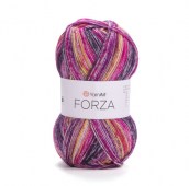 Пряжа Yarn Art Forza (Цвет: 2608 брусника/желтый/серый)