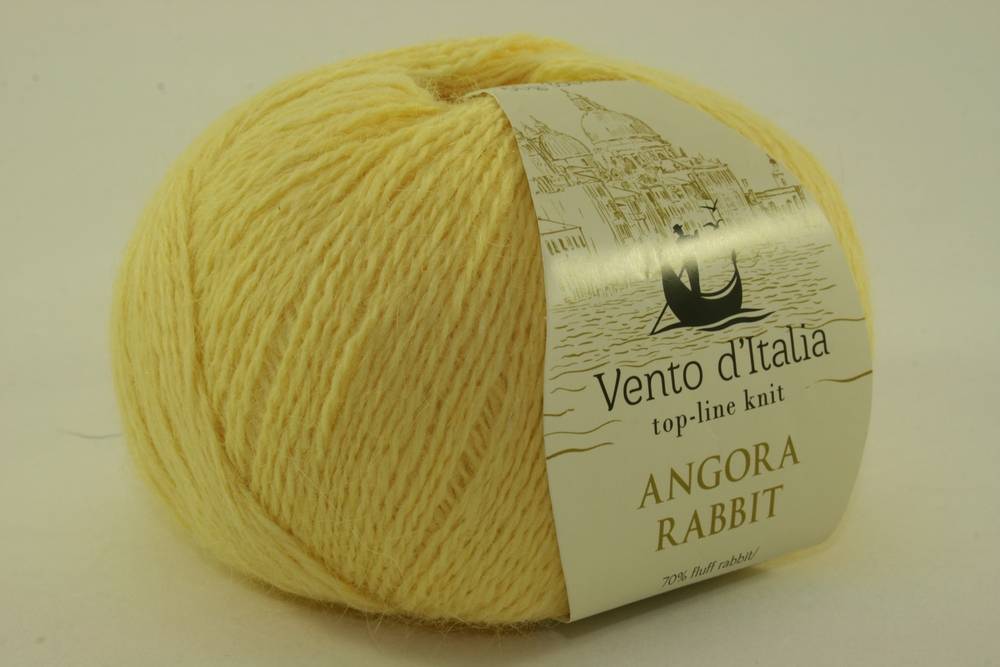 Пряжа Vento d'Italia ANGORA RABBIT-400 (Цвет: 240 светло-жёлтый)
