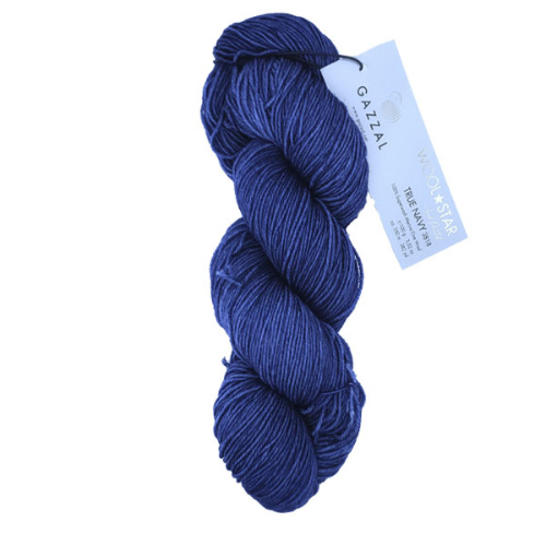 Пряжа Gazzal WOOL STAR (Цвет: 3818 синий)