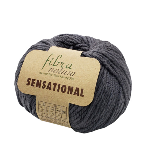 Пряжа Fibra natura SENSATIONAL (Цвет: 40840 темно-серый)