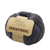 Пряжа Fibra natura SENSATIONAL (Цвет: 40840 темно-серый)
