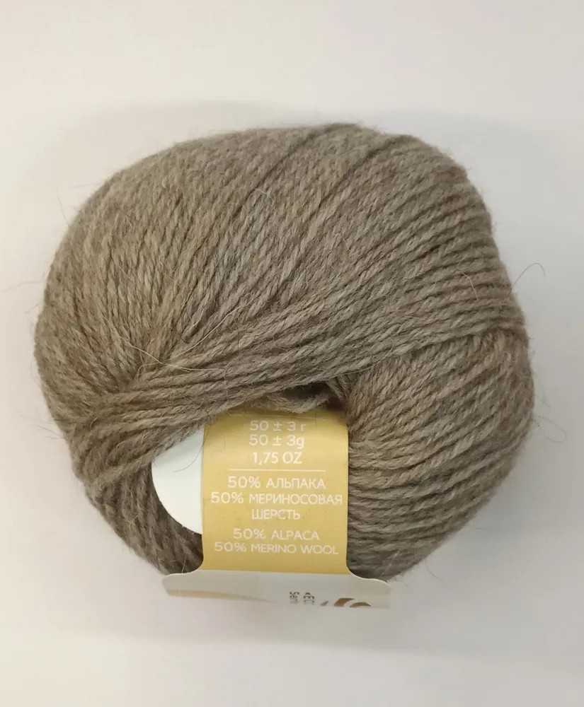 Пряжа Пехорка ПЕРУАНСКАЯ АЛЬПАКА (Цвет: 371 натуральный серый)