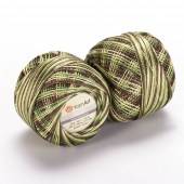 Пряжа Yarn Art TULIP (Цвет: 477 зелено-коричневый меланж)