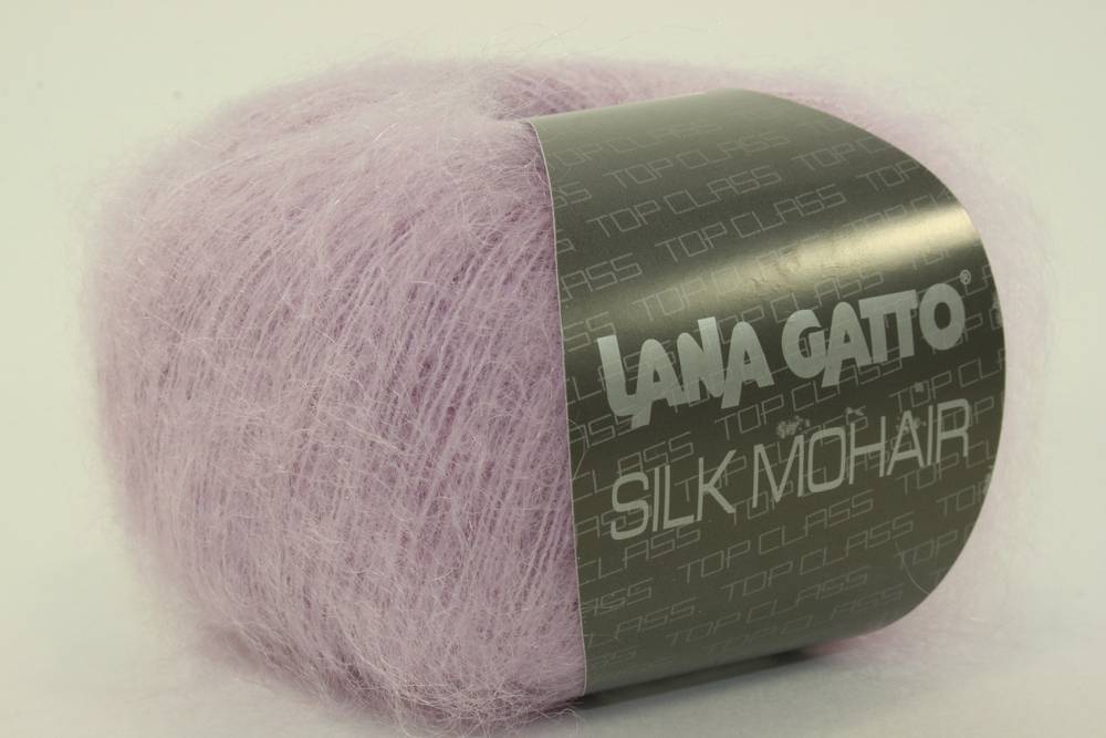 Пряжа Lana Gatto SILK MOHAIR  (Цвет: 7258 пыльная сирень)