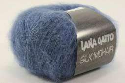 Пряжа Lana Gatto SILK MOHAIR  (Цвет: 7265 темно-голубой)