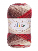 Пряжа Alize SUPERLANA KLASİK BATİK (Цвет: 4574 бежево-красный)