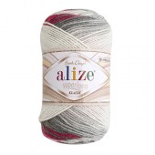 Пряжа Alize SUPERLANA KLASİK BATİK (Цвет: 5740 серо-розовый)