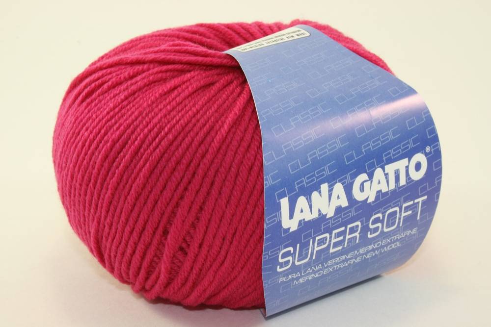 Пряжа Lana Gatto SUPER SOFT (Цвет: 5240 малиновый)