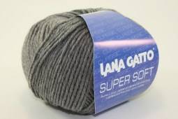 Пряжа Lana Gatto SUPER SOFT (Цвет: 20742 темно-серый меланж)