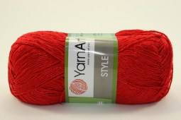 Пряжа Yarn Art STYLE (Цвет: 675 красный)