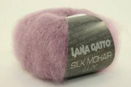 Пряжа Lana Gatto SILK MOHAIR LUX (Цвет: 12940 пыльная роза)