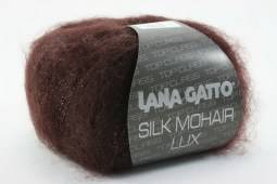 Пряжа Lana Gatto SILK MOHAIR LUX (Цвет: 13349 темно-коричневый)
