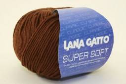 Пряжа Lana Gatto SUPER SOFT (Цвет: 10040 коричневый)