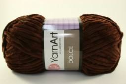 Пряжа Yarn Art DOLCE (Цвет: 775 темно-коричневый)