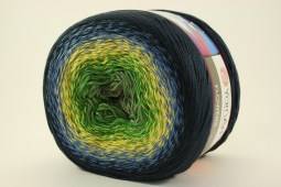 Пряжа Yarn Art FLOWERS (Цвет: 250 сине-желто-зеленый)