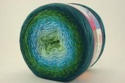 Пряжа Yarn Art FLOWERS (Цвет: 256 зелено-голубой)