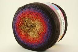 Пряжа Yarn Art FLOWERS (Цвет: 265 коричнево-красно-фиолетовый)