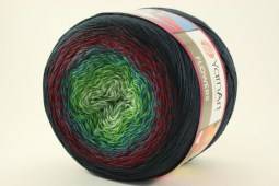 Пряжа Yarn Art FLOWERS (Цвет: 266 сине-бордово-зеленый)