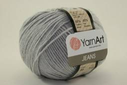 Пряжа Yarn Art JEANS  (Цвет: 80 серебристый)