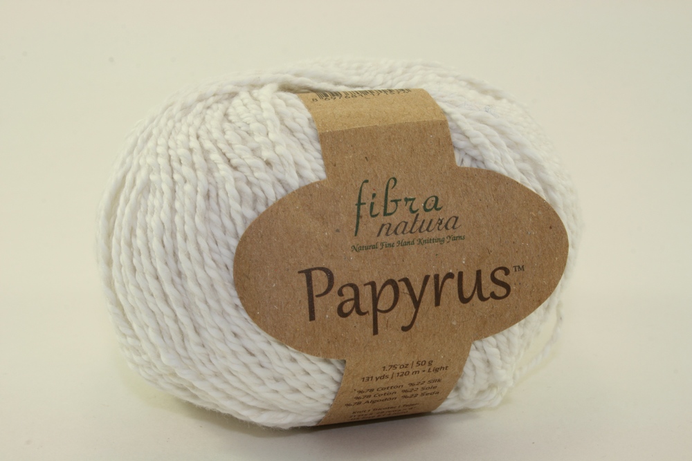 Пряжа Fibra natura PAPYRUS (Цвет: 229-01 белый)