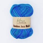 Пряжа Fibra Natura BAMBOO JAZZ MULTI (Цвет: 305 бирюзово-зелено-голубой)