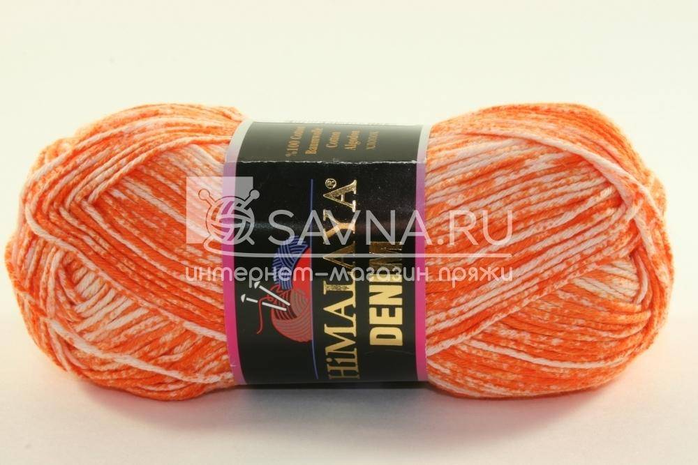 Пряжа Himalaya DENIM (Цвет: 115-12 апельсиновый)