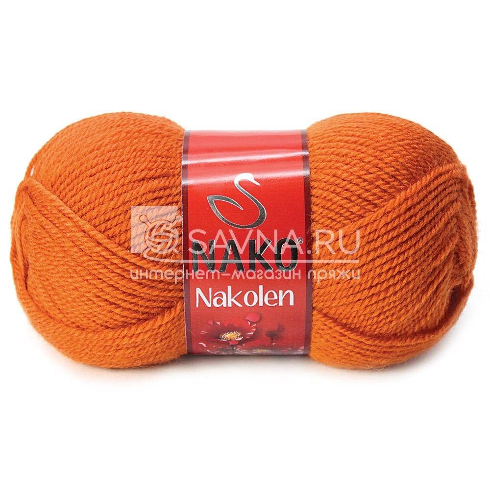 Пряжа Nako NAKOLEN (Цвет: 6963 желто-оранжевый)