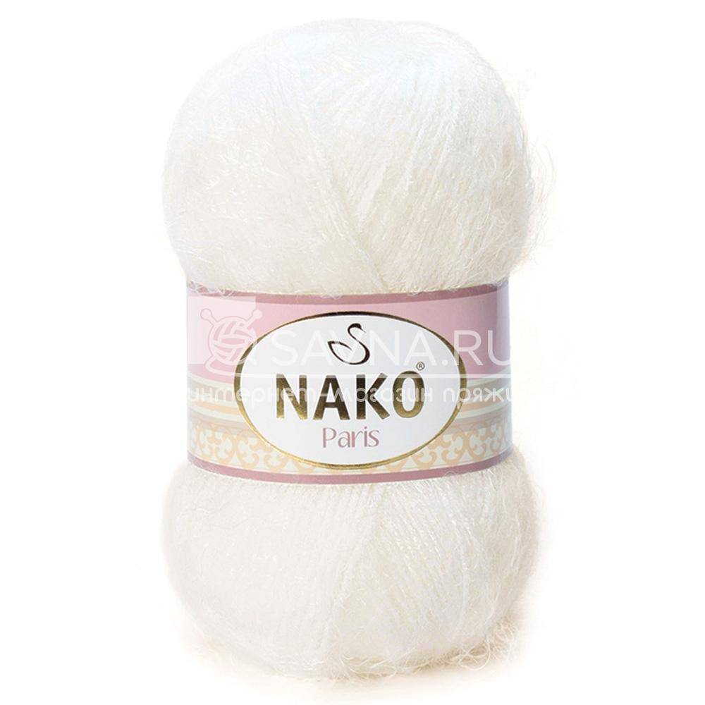 Пряжа Nako PARIS (Цвет: 300 молочный)
