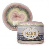 Пряжа Nako ANGORA LUKS COLOR (Цвет: 81904 серо-розово-сливочный)
