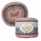 Пряжа Nako ANGORA LUKS COLOR (Цвет: 81915 серо-розово-сиреневый)
