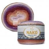 Пряжа Nako ANGORA LUKS COLOR (Цвет: 81918 розово-бежево-фиолетовый)