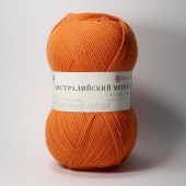 Пряжа Пехорка АВСТРАЛИЙСКИЙ МЕРИНОС (Цвет: 189 ярко-оранжевый)