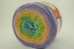 Пряжа Yarn Art FLOWERS (Цвет: 285 желто-зелено-сиреневый)