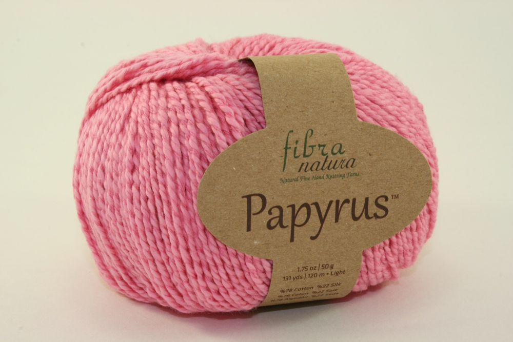 Пряжа Fibra natura PAPYRUS (Цвет: 229-07 ярко-розовый)