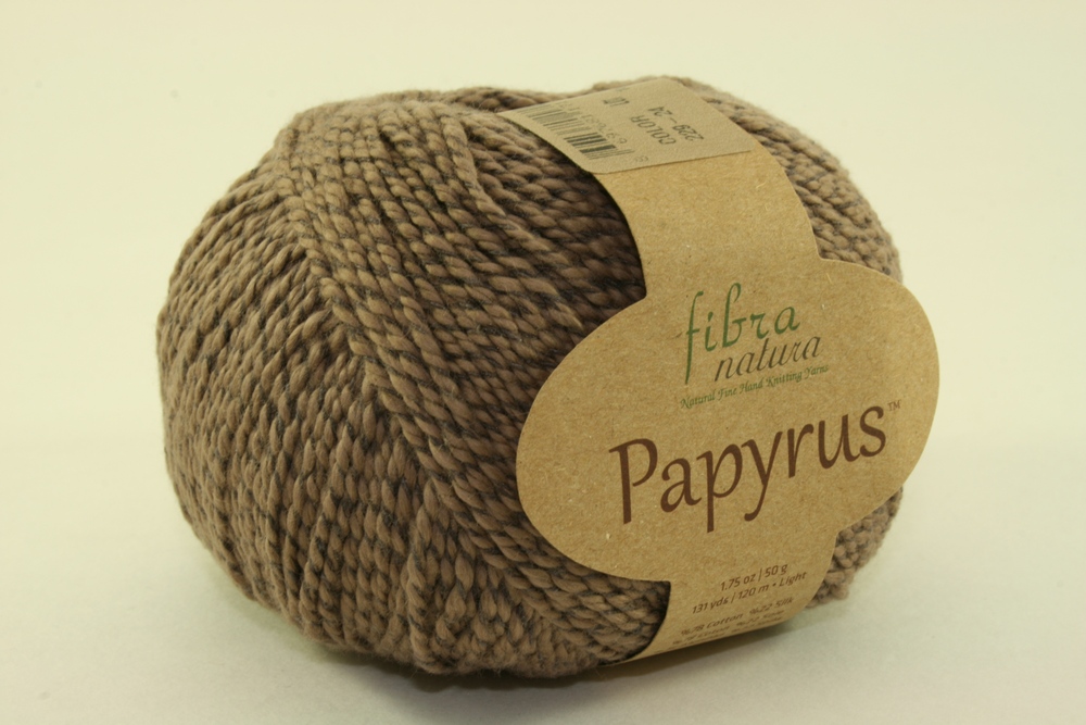 Пряжа Fibra natura PAPYRUS (Цвет: 229-24 темный беж)
