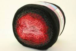 Пряжа Yarn Art FLOWERS (Цвет: 282 черно-красно-розовый)