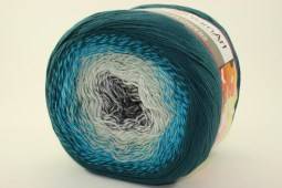 Пряжа Yarn Art FLOWERS (Цвет: 289 серый-морская волна)