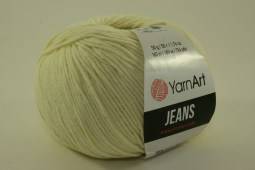 Пряжа Yarn Art JEANS  (Цвет: 86 бледный лимон)