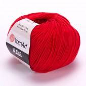 Пряжа Yarn Art JEANS  (Цвет: 90 красный)