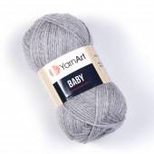 Пряжа Yarn Art BABY (Цвет: 195 серый меланж)