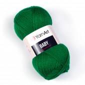 Пряжа Yarn Art BABY (Цвет: 338 зеленый)