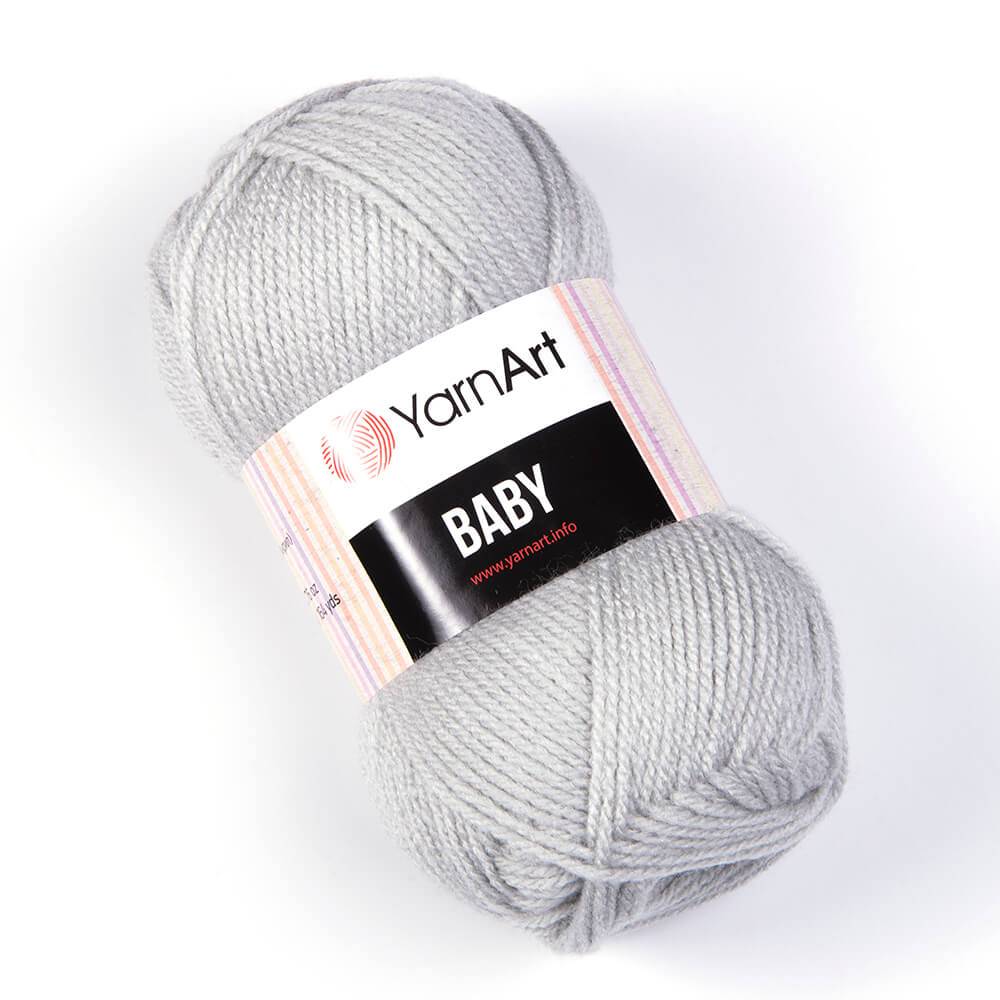 Пряжа Yarn Art BABY (Цвет: 855 светло-серый)