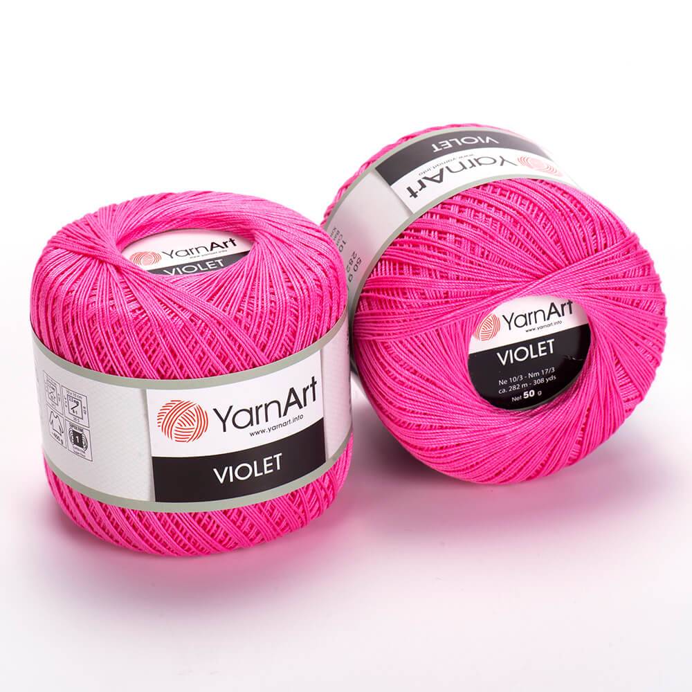 Пряжа Yarn Art VIOLET (Цвет: 5001 ярко-розовый)
