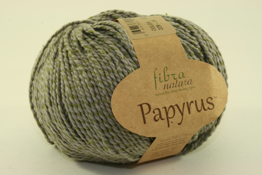 Пряжа Fibra natura PAPYRUS (Цвет: 229-29 серо-зеленый)