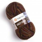 Пряжа Yarn Art CRAZY COLOR (Цвет: 155 коричнево-бежево-лиловый)
