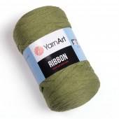 Пряжа Yarn Art RIBBON (Цвет: 787 оливковая зелень)